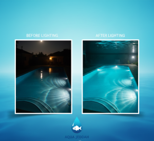 تركيب اضاءة مسابح في جدة 2026