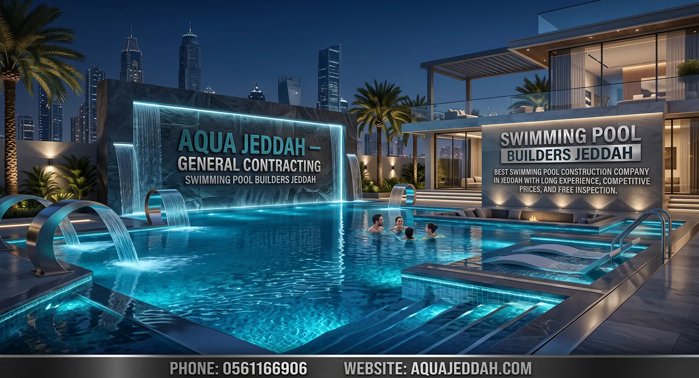 swimming pool builders jeddah luxury pool project